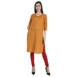 Morph Maternity Orange Paisley Print Nursing Kurta-picture-12
