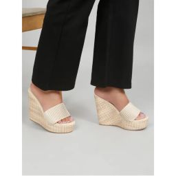 Flat n Heels Women Casual Wedges Beige-picture-2