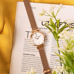 Daniel Klein Women Off-White Analogue Watch DK11956-2-30