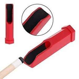 Snooker and Pool Cue Tip Care Kit, 3-Piece Set with Sharpener, Tip Setter and Filer, Black and Red image 4