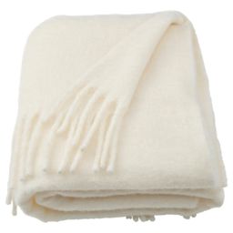 ikea klippoxel Throw, off-white, 130x170 cm-picture-44