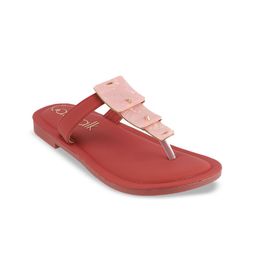 Catwalk Women Open Toe T-Strap Flats-image-24