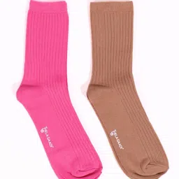 Thela Gaadi Pack Of 2 Ribbed Calf Length Socks-image-53