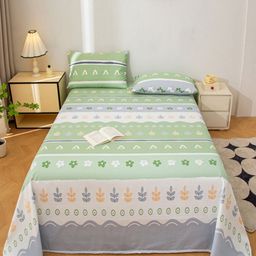 JC HOME Multicoloured 140 TC King Bedsheet with 2 Pillow Covers-image-75