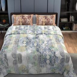 Synergized Cotton Green Printed Cotton King Bedsheet With 2 Pillow Covers 2.74m x 2.74m-picture-33