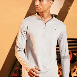 CS LIFE Men Solid High Neck T-shirt-image-79
