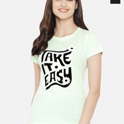 Dreambe Women Pack Of 2 Graphic Printed Round Neck Cotton T-shirts-picture-41