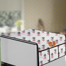 The Furnishing Tree Grey Printed Refrigerator Cover-image-71