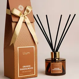 LLUM Orange-Colored Sandalwood Reed Diffuser Set  100ml-33