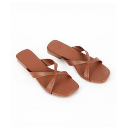 Deynvock Women Brown Casual Open Toe Flats-image-90