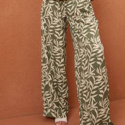 CORSICA Women Tropical Print Trousers-image-89