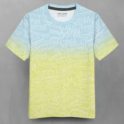 HELLCAT Boys Printed Raw Edge T-shirt-19