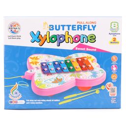 Ratnas Xylophone Butterfly Shape - Pink Multicolor-26