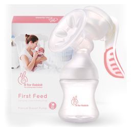 R for Rabbit First Feed Manual Breast Pump - Pink-19