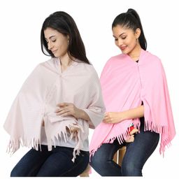 Nene Breast Feeding Multi Purpose Nursing Scarf Pack of 2 - Pink-image-44