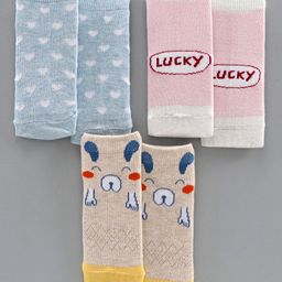 Mustang Ankle Length Socks Set of 3 Pairs - Pink Yellow Blue-image-47