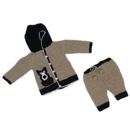 USHA ENTERPRISES Fox Patch Hooded Sweater With Pajama - Brown-image-85