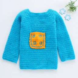 Rich Handknits Pullover Handknitted Sweater - Blue-image-16