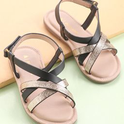 Pine Kids Party Wear Sandals - Black-image-9