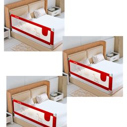 LuvLap Comfy Bed rail Red (Pack of 3)-71