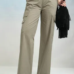 Tokyo Talkies Women Regular Fit Wide Leg Trousers-image-9