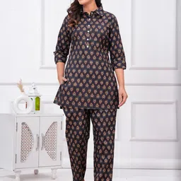 ANUOM Printed Tunic With Trousers Co-Ords-image-10