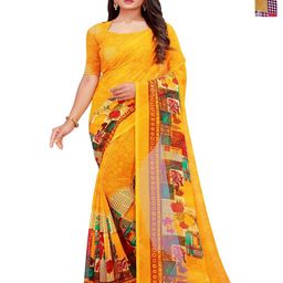 Moda Rapido Abstract Printed Pure Georgette Saree-picture-30