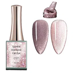 BELLE GAGA Sparkle Diamond Cat Eye UV LED Gel Nail Polish - 16 ml - Shade - C127-image-29