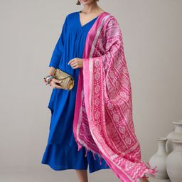 InWeave Women Regular Kurta with Palazzos & With Dupatta-8
