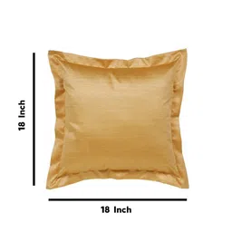 THE CONVERSION Gold-Toned Set of 2 Square Cushion Covers image 5