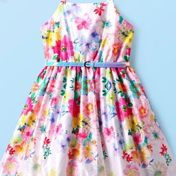 ARIAS By LARA DUTTA Girls Floral Print Fit & Flare Dress-picture-26