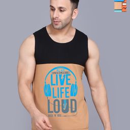 SLOWLORIS Men 2 Applique Slim Fit T-shirt-image-67