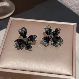 CIKIT Artificial Stones Studded Floral Studs-image-98