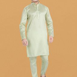 DIVISIVE Men Regular Dupion Silk Kurta with Pyjamas-18
