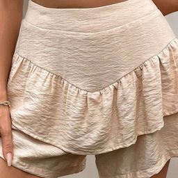 Outzidr Women Solid Mid-Rise Shorts-52