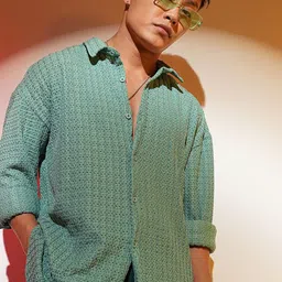 Campus Sutra Men Comfort Opaque Printed Casual Shirt-image-18