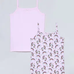 Charm n Cherish Girls Pack Of 2 Printed Camisoles-picture-12