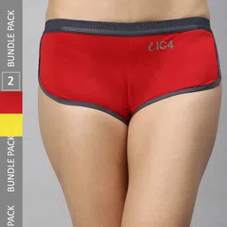 IC4 Women Pack Of 2 Mid-Rise Boy-Shorts Briefs 0R-Y-1002P2-image-82