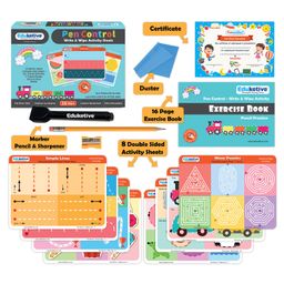 Eduketive Pen Control Write & Wipe Reusable Activity Sheet - Multicolour image 2