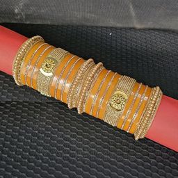 Mehpriye Alloy Gold-Plated Bangles-image-89