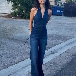 bebe Halter Neck Basic Jumpsuit-image-37
