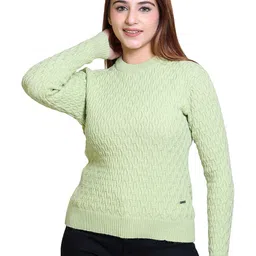 LEZA Women Cable Knit Pullover-picture-11
