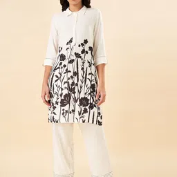 RANGMANCH BY PANTALOONS Women Floral Printed Regular Kurta with Trousers-57