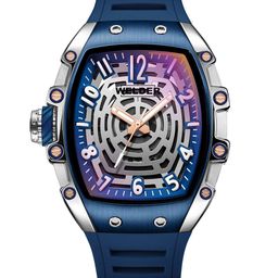 WELDER Men Brass Dial & Rubber Straps Analogue Watch WRH3007-R-46