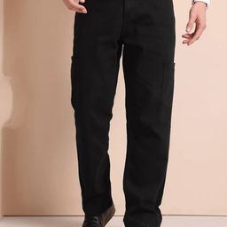 BAESD Men Comfort Regular Fit Mid-Rise Stretchable Cargo Jeans-picture-33