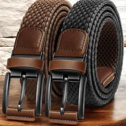 ZORO Men Braided Reversible Belt-image-83