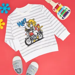 Pantaloons Baby Boys Striped Sweatshirt-picture-24