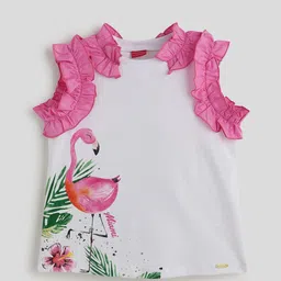 One Friday Kids-Girls Floral Print Cotton Top-image-35