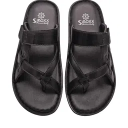 SMOXX Men Black Textured Strap Comfort Sandals-image-73