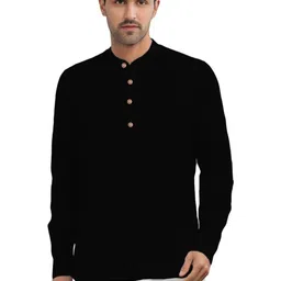 BHUVIKOO Men Black Kurtas-picture-11